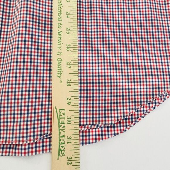 Ralph Lauren Short Sleeve Shirt Men's XXL Red Blue Check Oxford Button Down - Picture 10 of 10